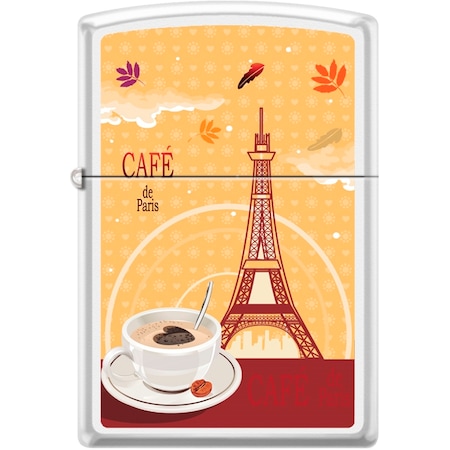 Zippo 2024 Zippo Custom Caf De Paris Coffee Cup White Matte ZIP-214CI018418